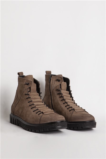 HAMMER JACK Men's Natural Nubuck Boots 102 17945M - Dark Brown #363972