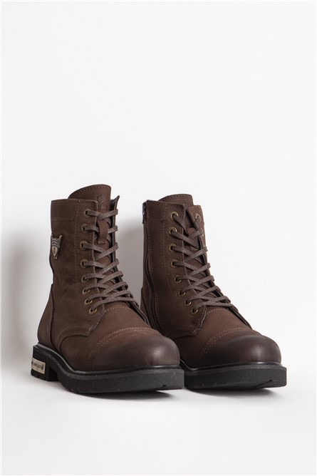 HAMMER JACK Men's Natural Nubuck Boots 102 18505M - Brown #365105