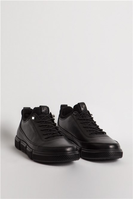 HAMMER JACK Men's Genuine Leather Shoes 102 19676-M - Black #358177