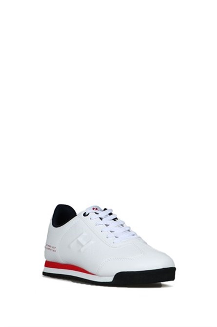 Hammer Jack Women's Lace Up Athletic Shoes - White with Red #368630