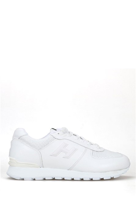 Hammer Jack Men's Genuine Leather Sports Shoes - White #368433