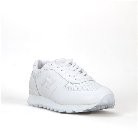 Hammer Jack Men's Genuine Leather Sports Shoes - White #368433