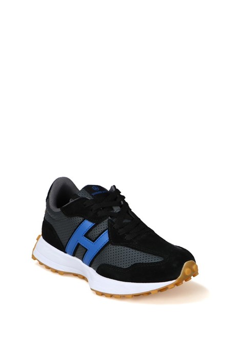 Hammer Jack Women's Genuine Leather Sports Shoes 101 22505-Z - Black with Blue #369016