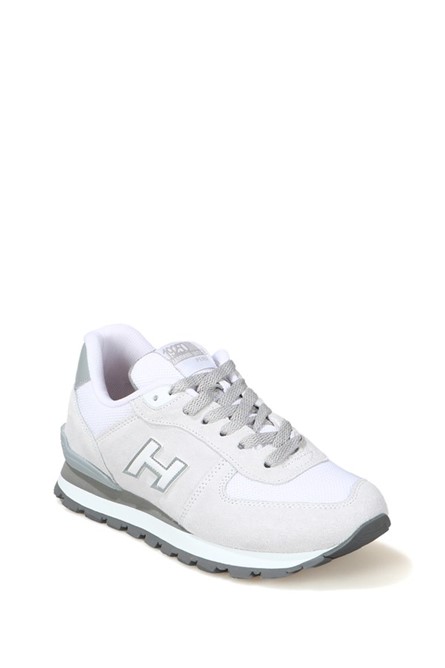 Hammer Jack Women's Genuine Leather Sports Shoes - White with Gray #368481