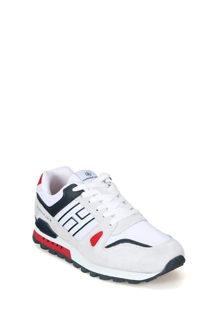 Hammer Jack Men's Sports Shoes - White with Navy Blue #369051