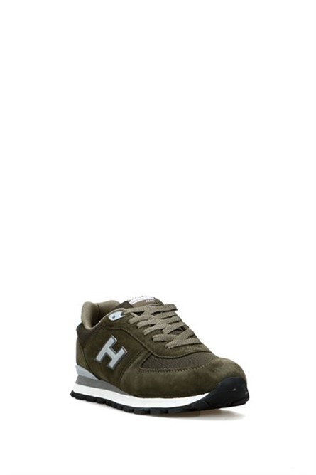Hammer Jack Men's Genuine Leather Sports Shoes - Khaki #368511
