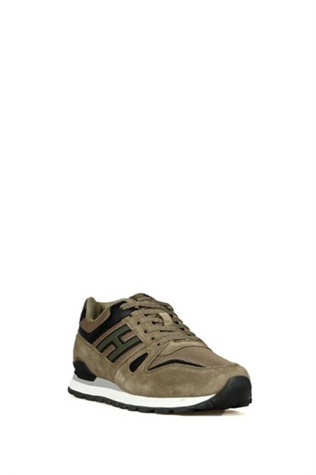 Hammer Jack Men's Genuine Leather Sports Shoes - Black-Green #368596