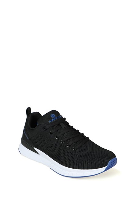 Hammer Jack Men's Lace Up Sports Shoes - Black with Blue #369024