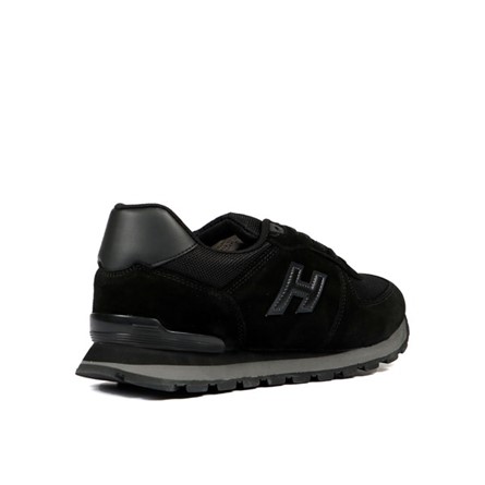 Hammer Jack Men's Genuine Leather Sports Shoes - Black #368181