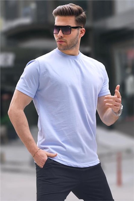 Мъжка Regular Fit тениска 6131 - Светлосиня #395162