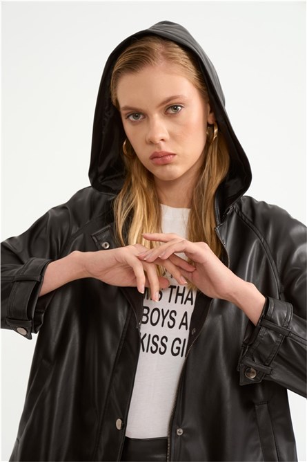 Дамско кожено яке - Черно #320789 Дамско кожено яке - Черно #320789