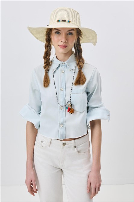 Wide Brim Straw Beach Hat Y25730-03  #451890
