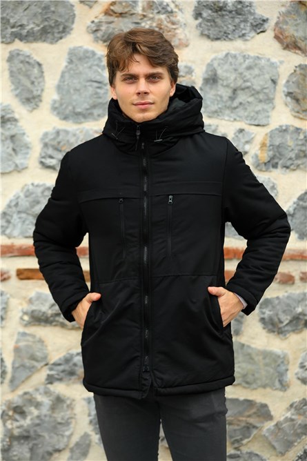 Мъжко водонепромокаемо и ветроустойчиво яке GPA-200 - Черно #409099