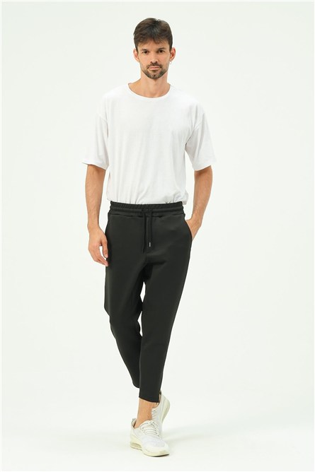 C&City Men Sweatpants with Zippered Legs and Back Pockets 854  #451113