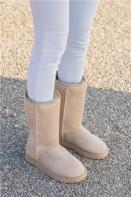 Women's Scrawl Boots - Light Beige #362010