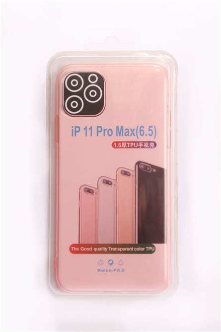 Силиконов гръб за iPhone 11 Pro Max Розов 734275
