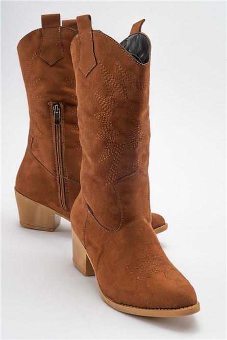 Women's Suede Boots - Taba #411006