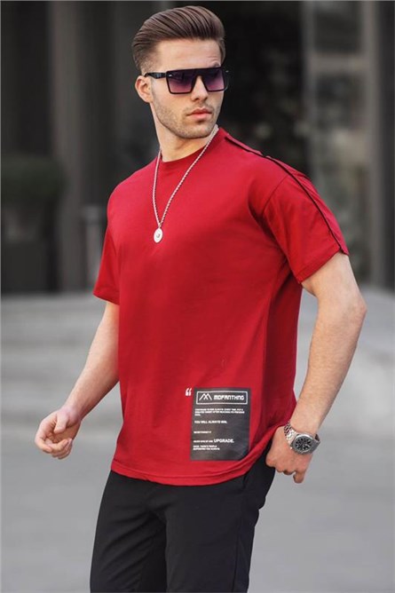 Men's Over Fit T-Shirt 6111 - Burgundy #394897