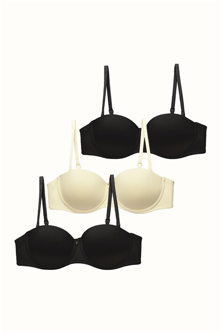 3-Pack Unpadded Strapless Bra C37050  #451783