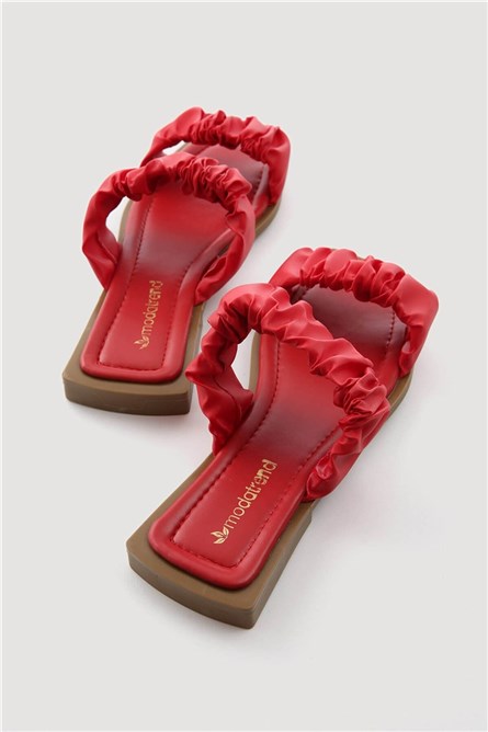 Women's slippers - Red #330606