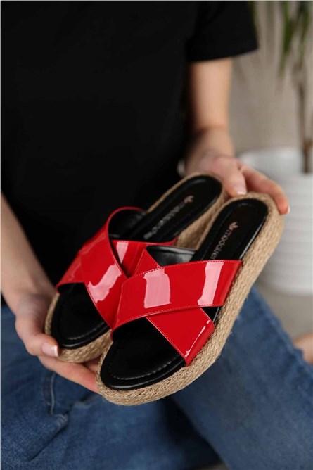 Modatrend Women's Sandals - Red #299908