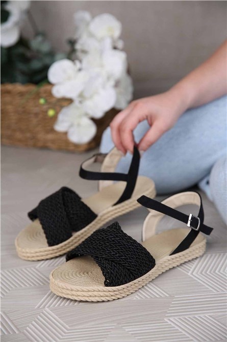 Modatrend Women's Sandals - Black #306679