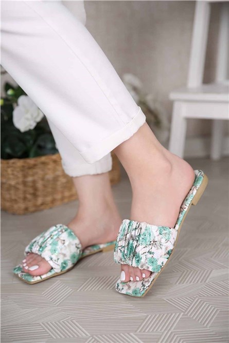 Modatrend Women's Sliders - Green #310899