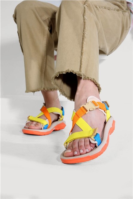 Women's casual sandals - Multicolor #332254