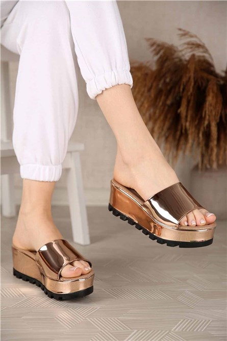 Modatrend Women's Sandals - Gold, Deep Beige #299581
