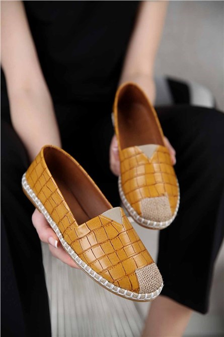 Дамски еспадрили - Горчица 299954