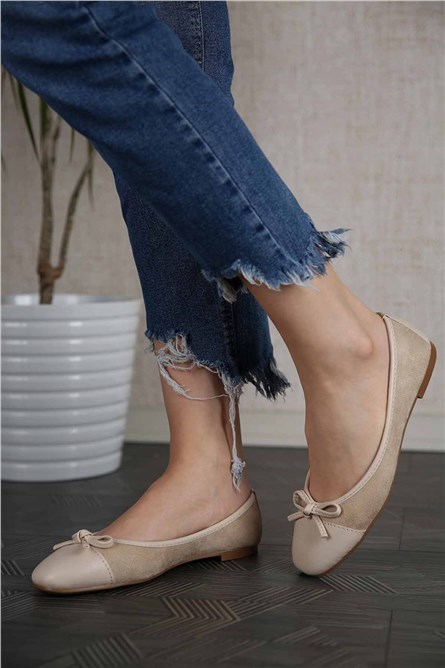 Women's loafers - Beige 299448