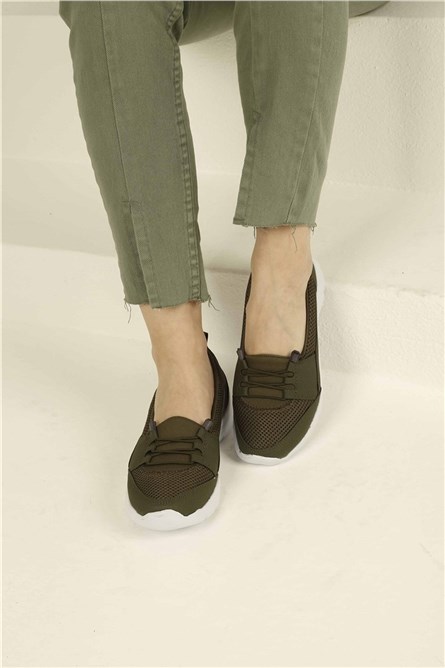 Women's sports shoes - Khaki #326675