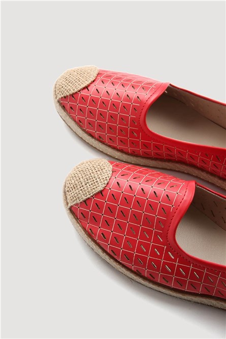 Women's espadrilles - Red #331065