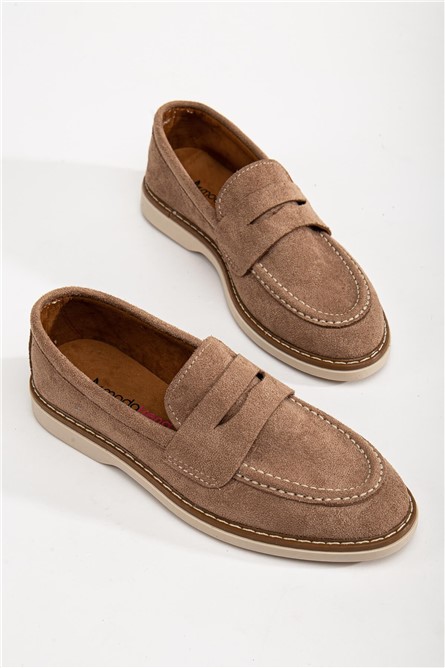 Women's Suede Loafers - Mink #367281
