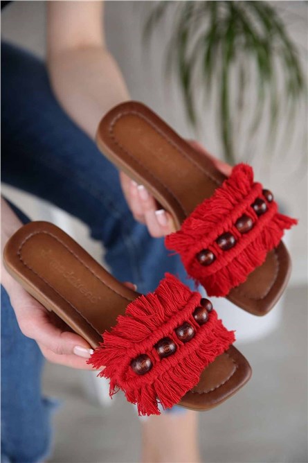 Modatrend Women's Sandals - Red #299996