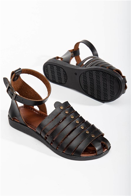 Women's Casual Sandals - Black #366122