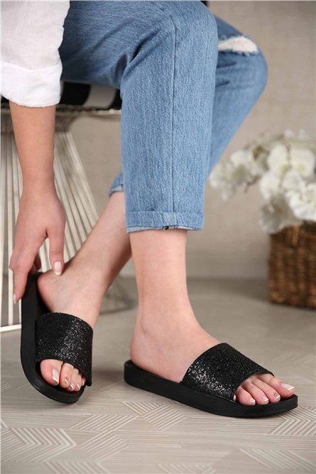 Modatrend Women's Sliders - Black #304221