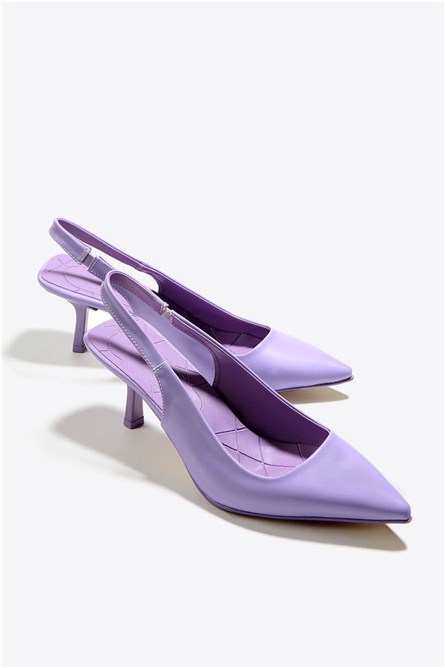 Women's shoes with heels - Light purple #333762