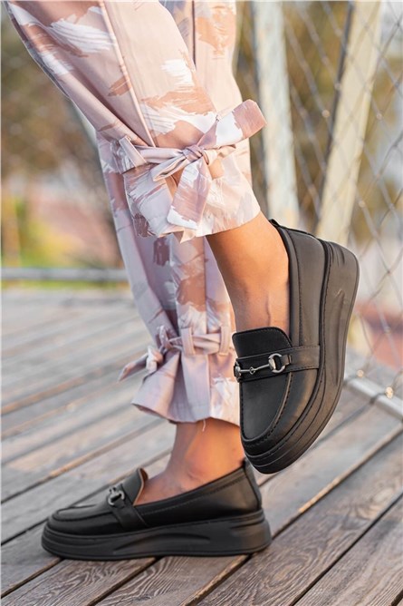 Дамски спортни балерини - Черни #359150