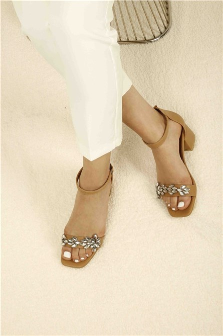 Women's sandals - Dark beige #32480