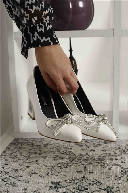 Women's elegant shoes - White #324753