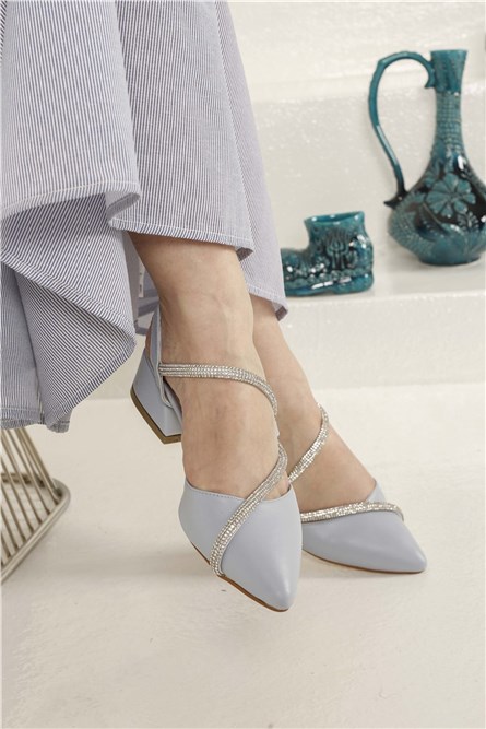 Women's casual shoes - Light blue #327419