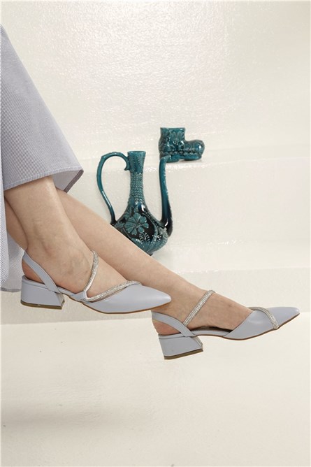 Women's casual shoes - Light blue #327419