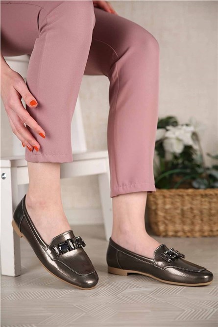 Women's Loafers - Dark Silver #302761