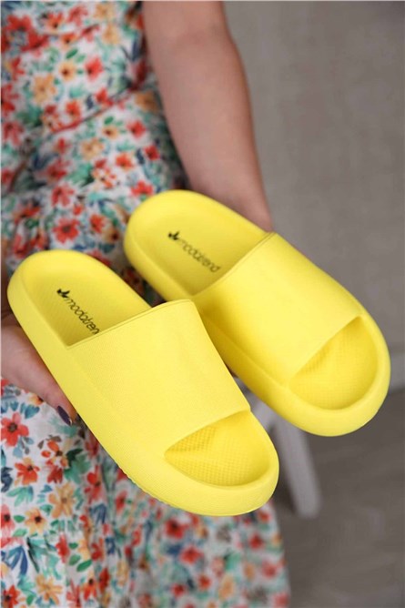 Modatrend Women's Slippers - Yellow #309081