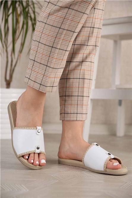 Modatrend Women's Slippers - White #301076