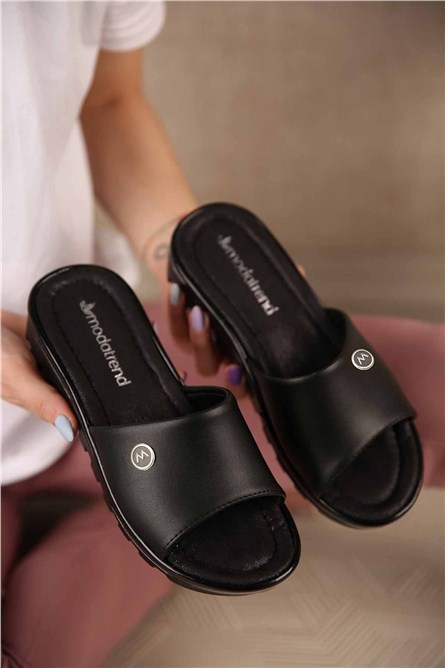 Modatrend Women's Sliders - Black #301241