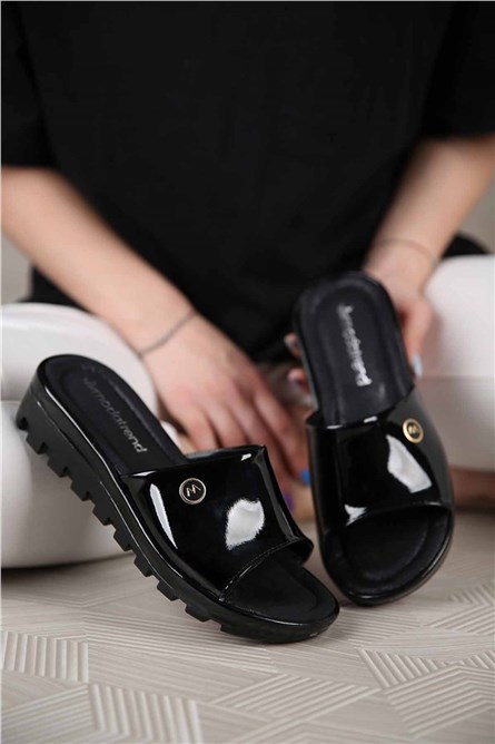 Modatrend Women's Sliders - Black #301226