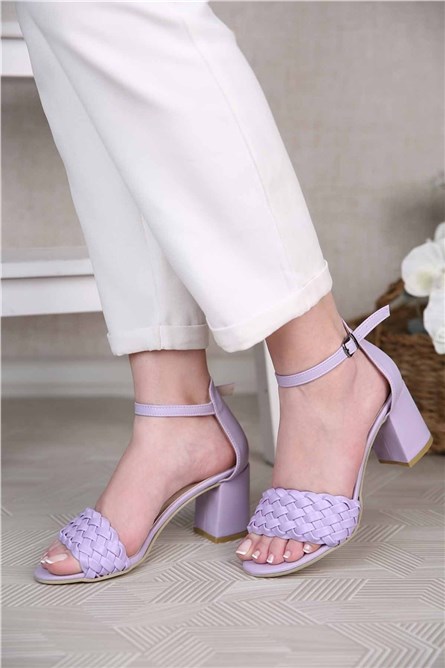 Дамски сандали с ток - Лила 302527
