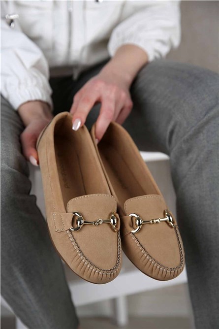 Women's Loafers - Beige #301189